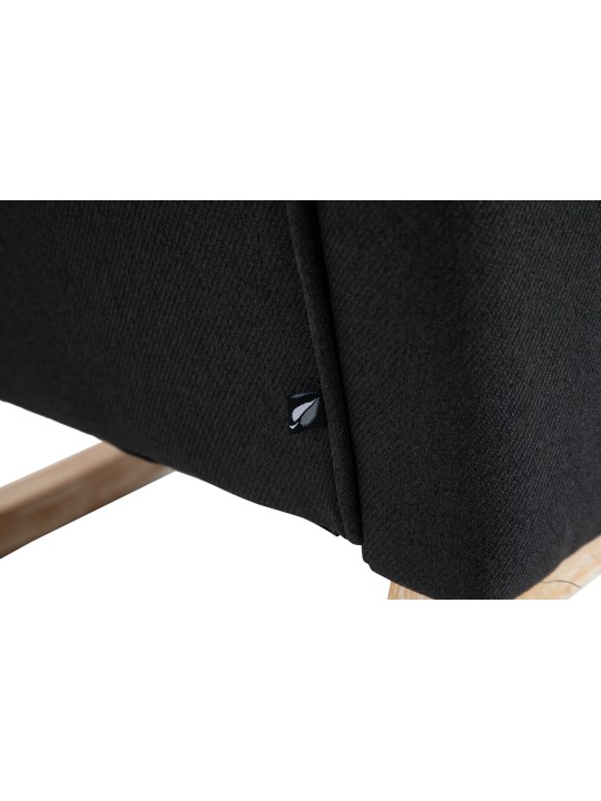 Hojdacie kreslo Dream fabric, čierna