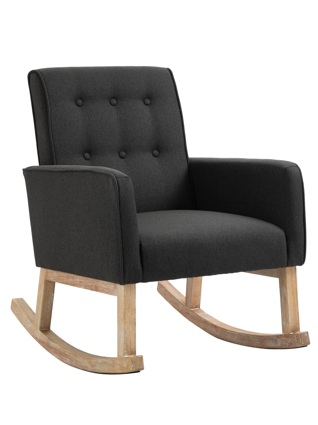 Hojdacie kreslo Dream fabric, tmavosivá