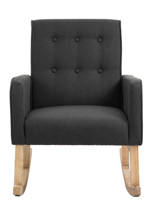 Hojdacie kreslo Dream fabric, tmavosivá