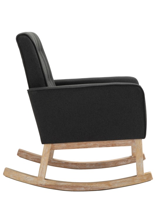 Hojdacie kreslo Dream fabric, tmavosivá