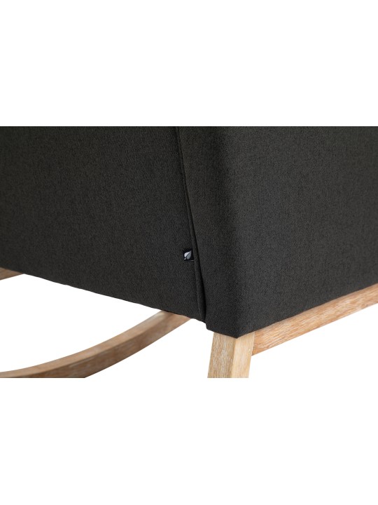 Hojdacie kreslo Dream fabric, tmavosivá