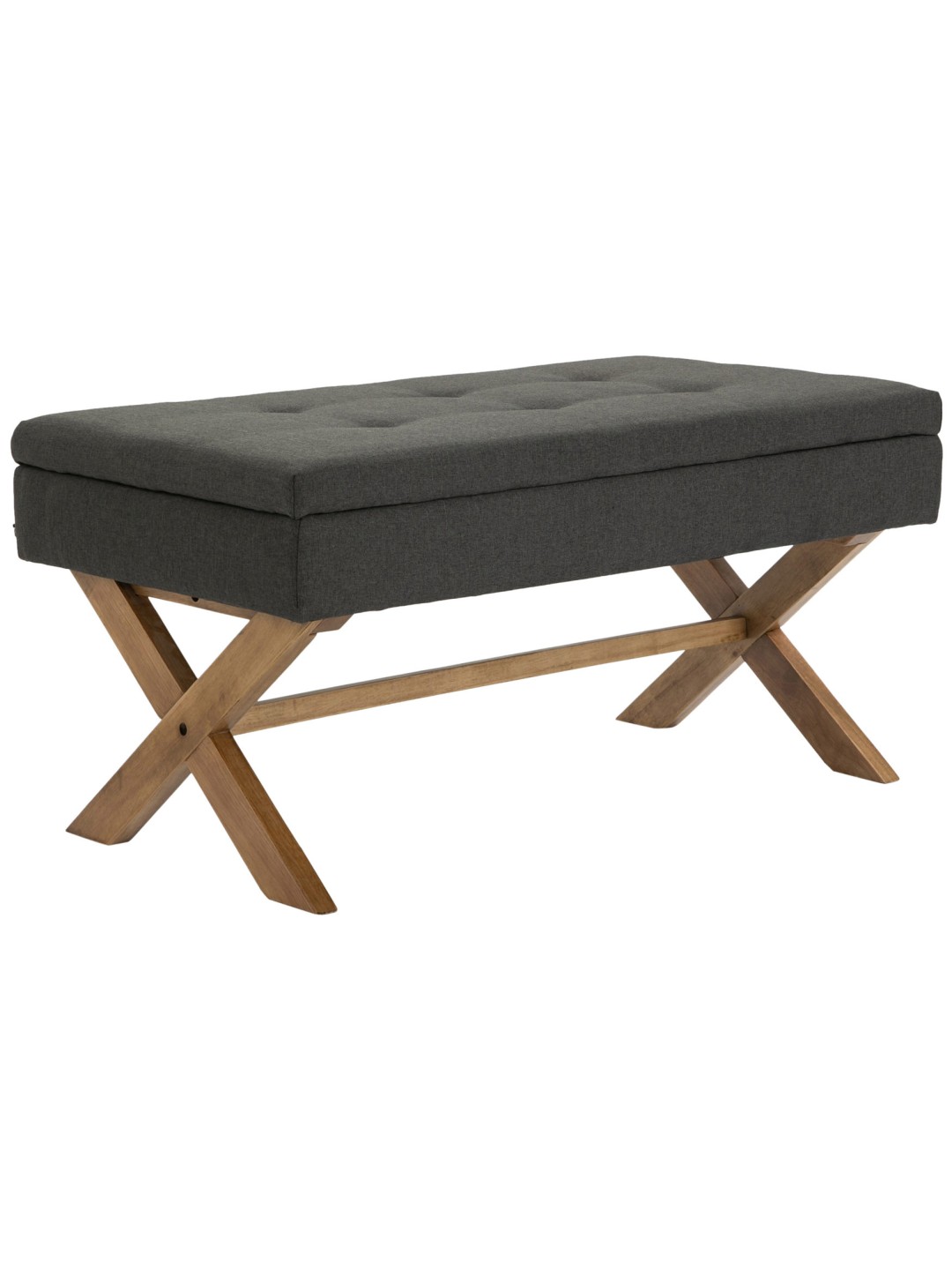 Lavička Namaro látka antik-svetlá, tmavosivá