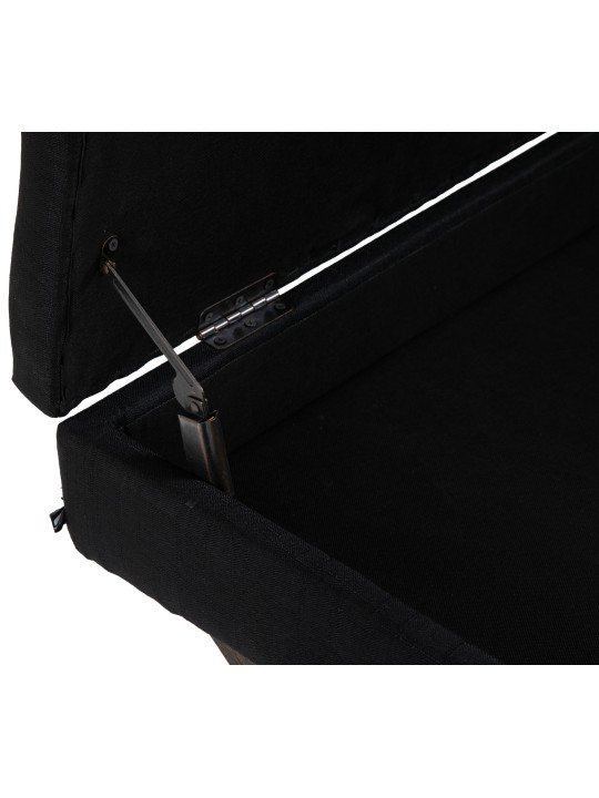 Lavička Namaro látka starožitná, čierna