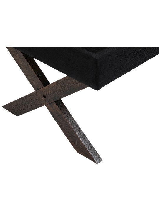 Lavička Namaro látka starožitná, čierna