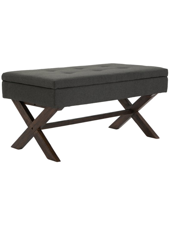 Lavička Namaro látka starožitná, tmavosivá