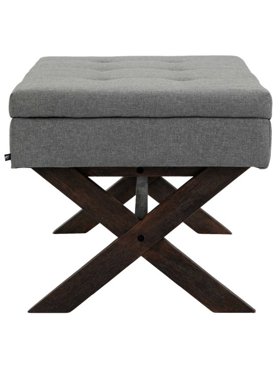 Lavička Namaro látka starožitná, sivá