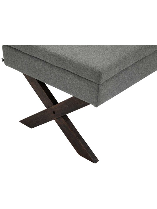 Lavička Namaro látka starožitná, sivá