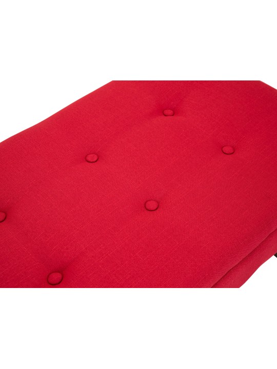 Lavička Namaro látka starožitná, červená