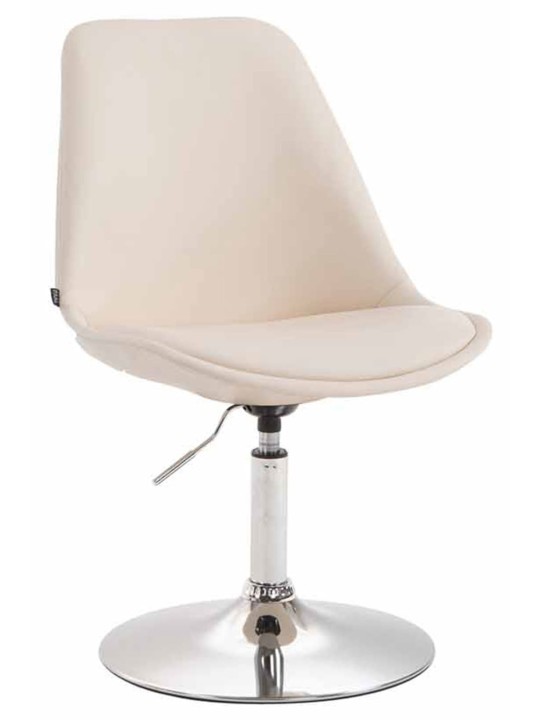 Sada 4 jedálenských stoličiek Maverick C z umelej kože, krémová