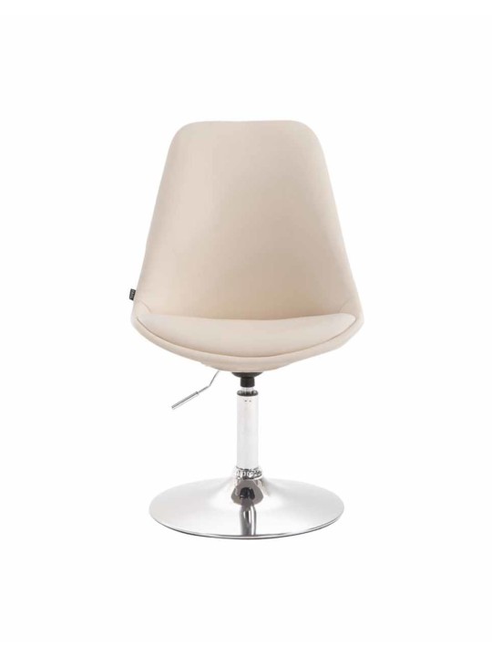 Sada 4 jedálenských stoličiek Maverick C z umelej kože, krémová