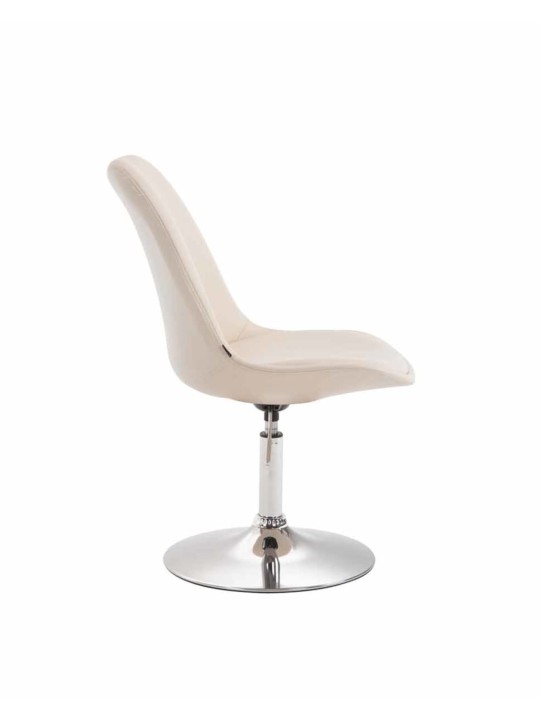 Sada 4 jedálenských stoličiek Maverick C z umelej kože, krémová