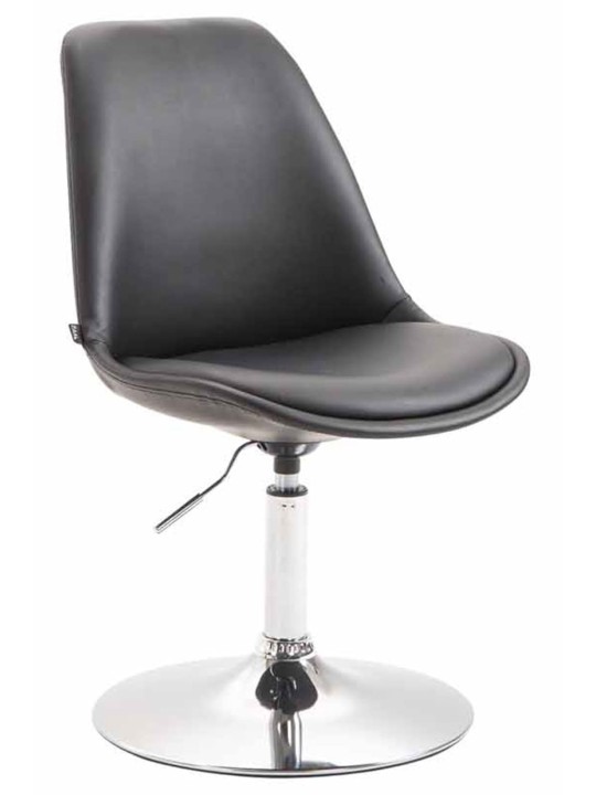 Sada 4 jedálenských stoličiek Maverick C z umelej kože, čierna