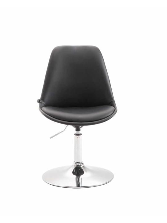 Sada 4 jedálenských stoličiek Maverick C z umelej kože, čierna