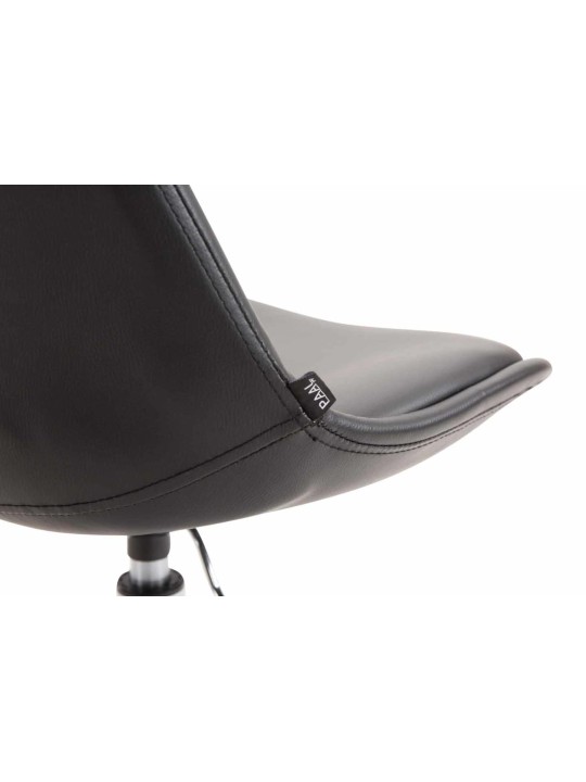 Sada 4 jedálenských stoličiek Maverick C z umelej kože, čierna