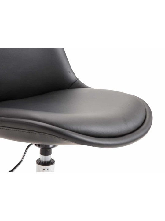 Sada 4 jedálenských stoličiek Maverick C z umelej kože, čierna