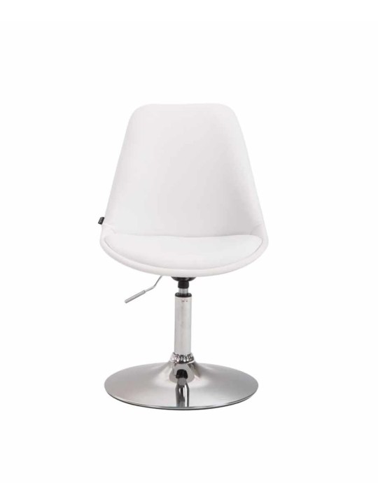 Sada 4 jedálenských stoličiek Maverick C z umelej kože, biela