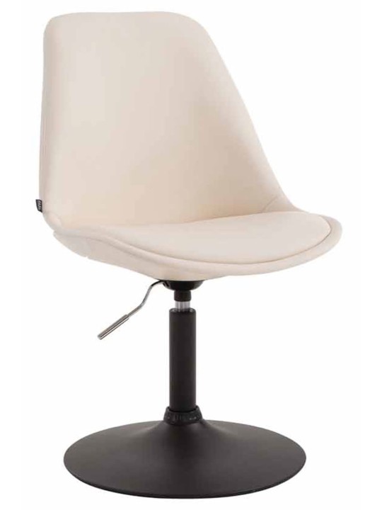 Sada 4 jedálenských stoličiek Maverick B z umelej kože, krémová