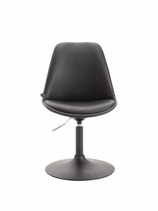 Sada 4 jedálenských stoličiek Maverick B z umelej kože, čierna