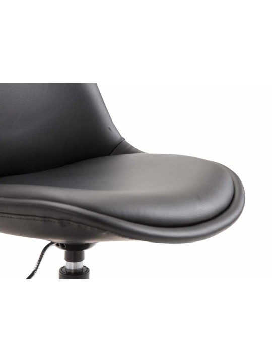 Sada 4 jedálenských stoličiek Maverick B z umelej kože, čierna