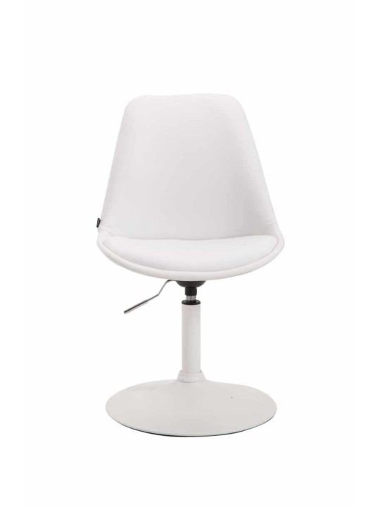 Sada 4 jedálenských stoličiek Maverick W z umelej kože, biela