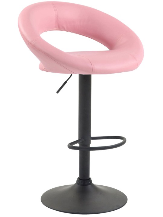 Sada 2 barových stoličiek Olinda z umelej kože, ružová