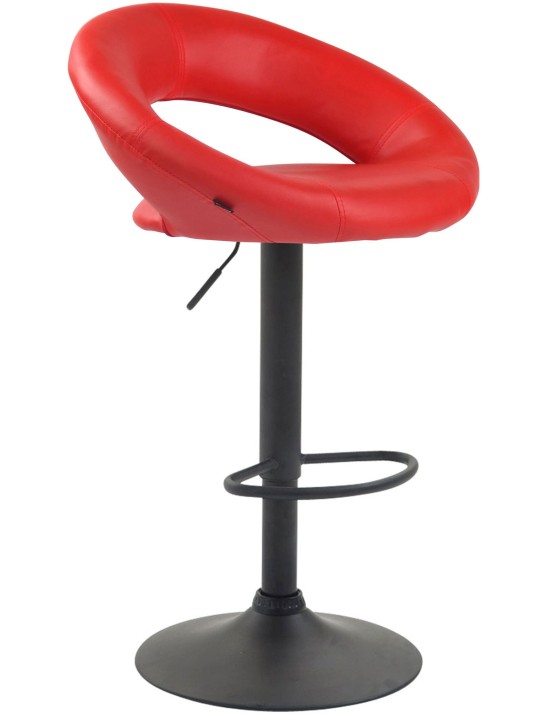 Sada 2 barových stoličiek Olinda z umelej kože, červená