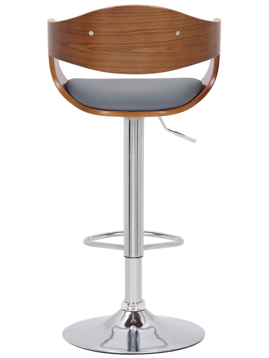 Sada 2 barových stoličiek Kingston C z umelej kože, orech/sivá