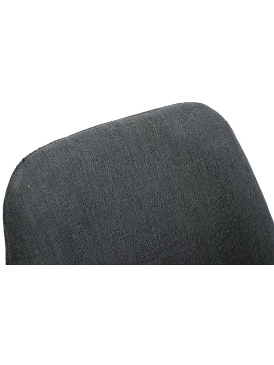 Sada 4 stoličiek Toulouse Fabric Natura Round, tmavosivá