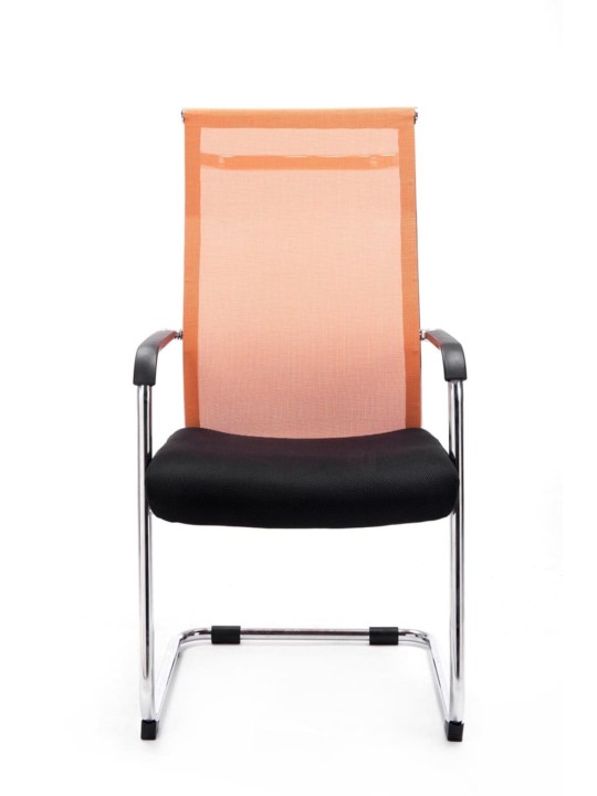 Súprava 2 návštevníckych stoličiek Brenda, oranžová Súprava 2 návštevníckych stoličiek Brenda, oranžová