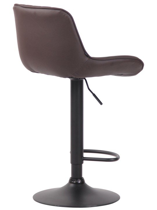 Sada 2 barových stoličiek Lentini z umelej kože, hnedá