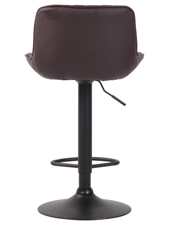 Sada 2 barových stoličiek Lentini z umelej kože, hnedá