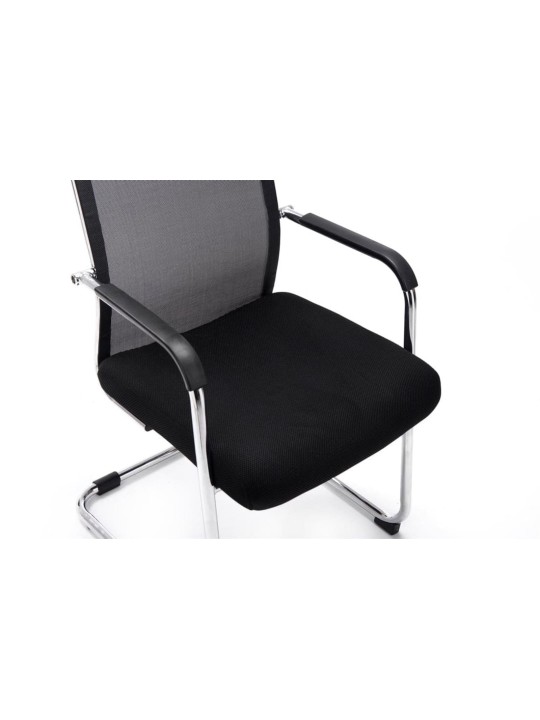 Súprava 2 návštevníckych stoličiek Brenda, čierna