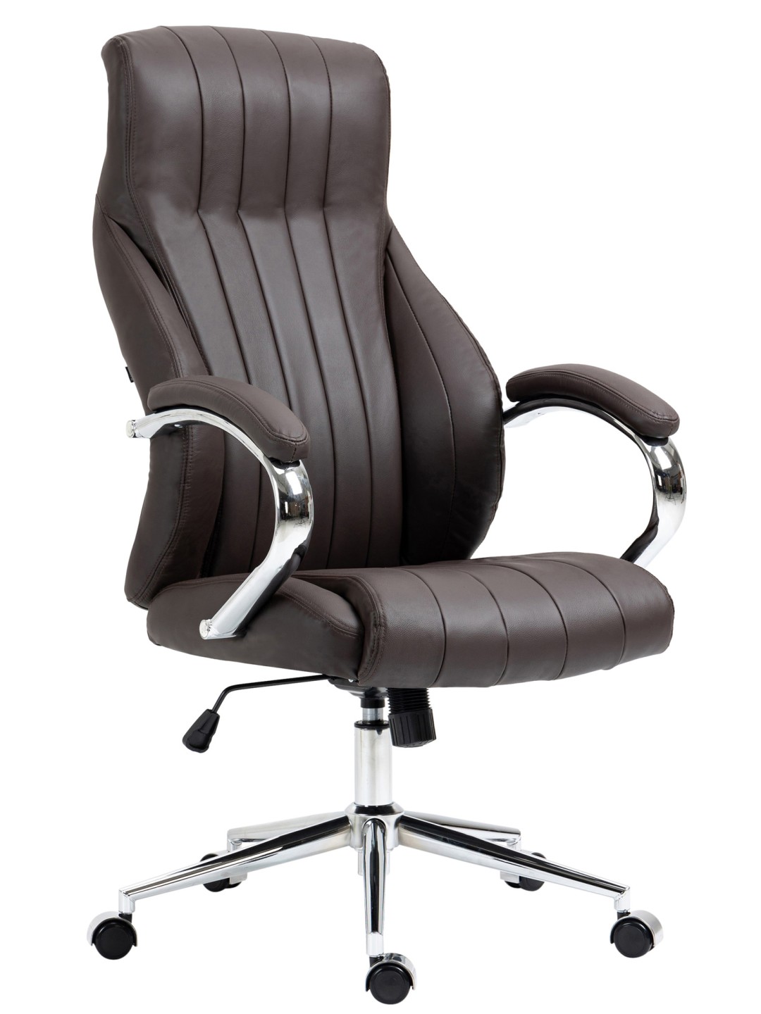 Kancelárske kreslo Wigan pravá koža, hnedá