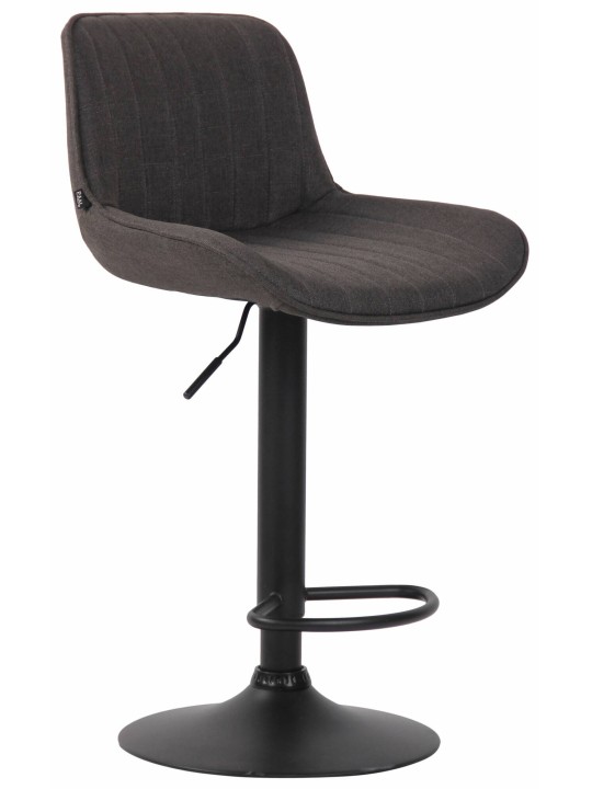 Sada 2 barových stoličiek Lentini látka, tmavosivá