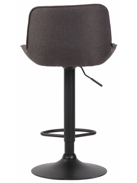 Sada 2 barových stoličiek Lentini látka, tmavosivá