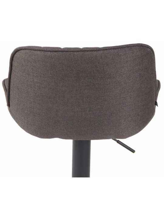 Sada 2 barových stoličiek Lentini látka, tmavosivá