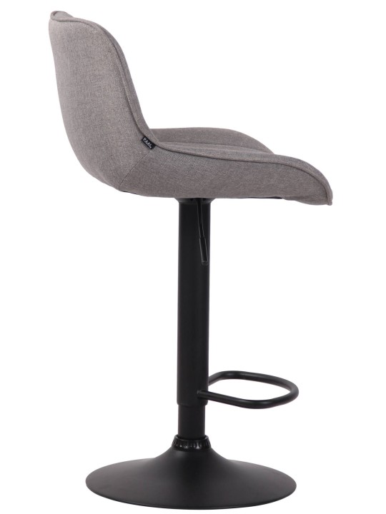 Sada 2 barových stoličiek Lentini látka, sivá