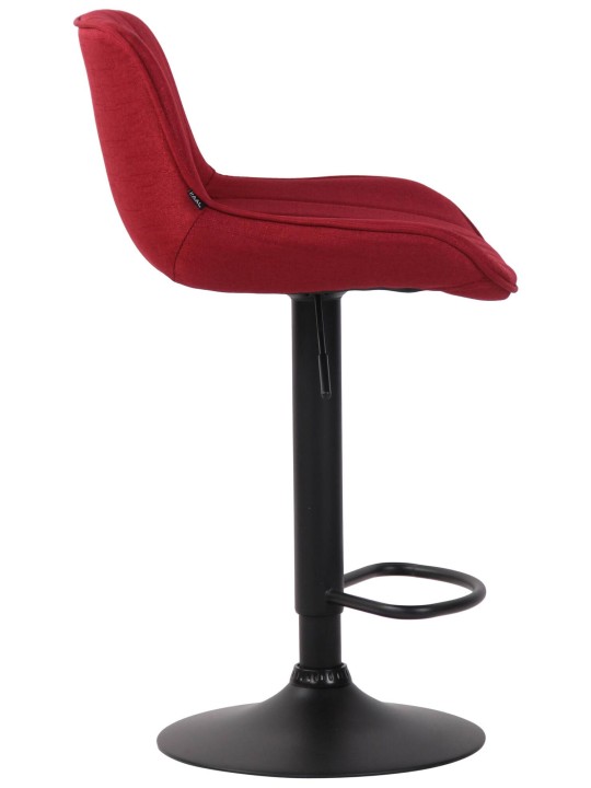 Sada 2 barových stoličiek Lentini látka, červená