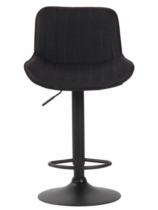 Sada 2 barových stoličiek Lentini látka, čierna