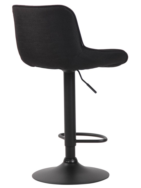 Sada 2 barových stoličiek Lentini látka, čierna
