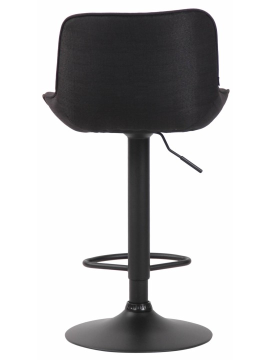 Sada 2 barových stoličiek Lentini látka, čierna