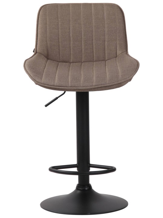 Sada 2 barových stoličiek Lentini látka, šedohnedá