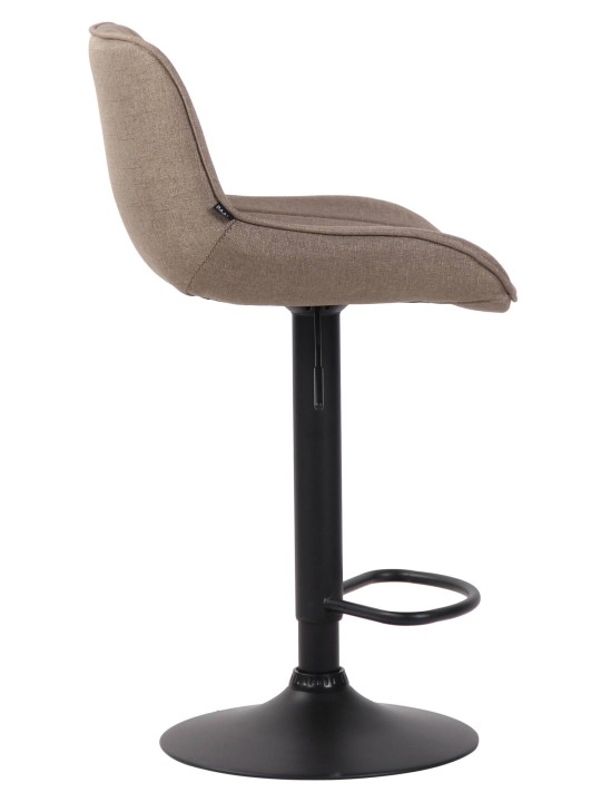 Sada 2 barových stoličiek Lentini látka, šedohnedá