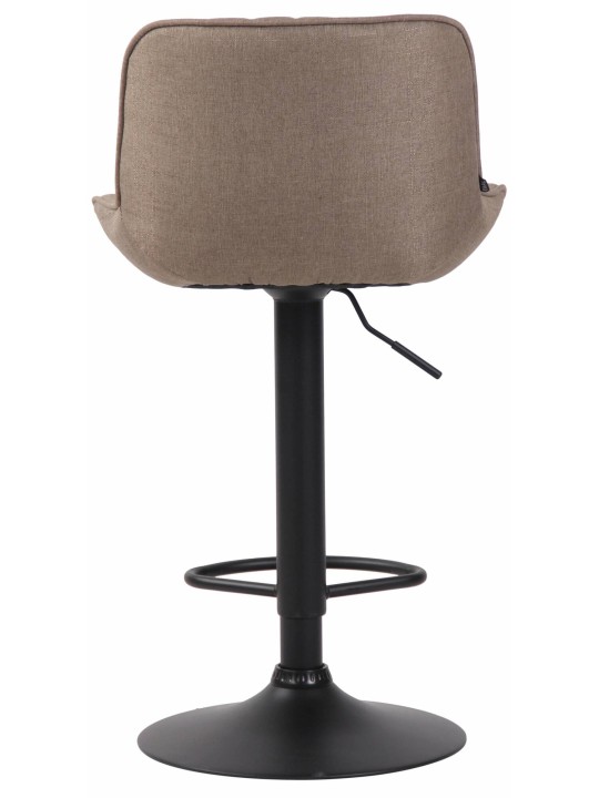 Sada 2 barových stoličiek Lentini látka, šedohnedá