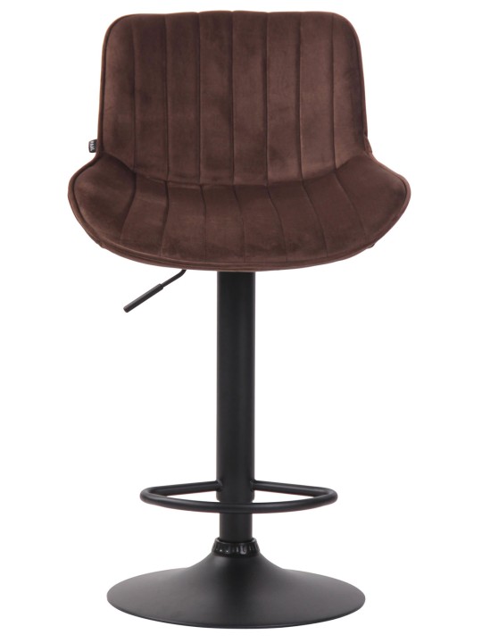 Sada 2 barových stoličiek Lentini velvet, hnedá