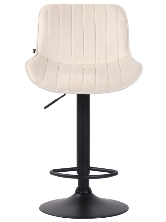 Sada 2 barových stoličiek Lentini velvet, krémová