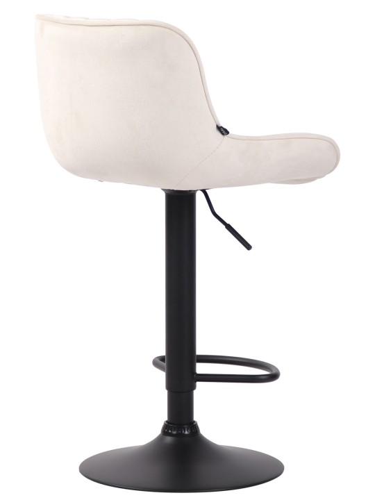 Sada 2 barových stoličiek Lentini velvet, krémová