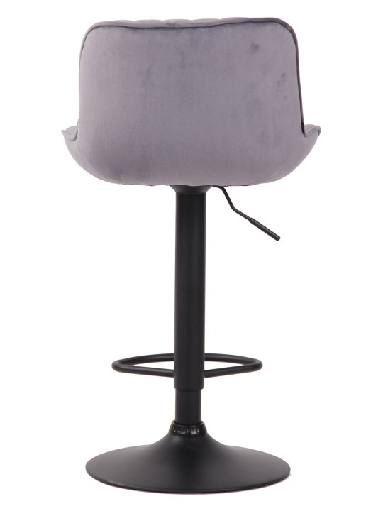 Sada 2 barových stoličiek Lentini velvet, tmavosivá
