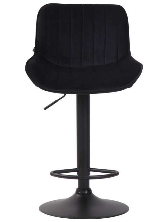 Sada 2 barových stoličiek Lentini velvet, čierna