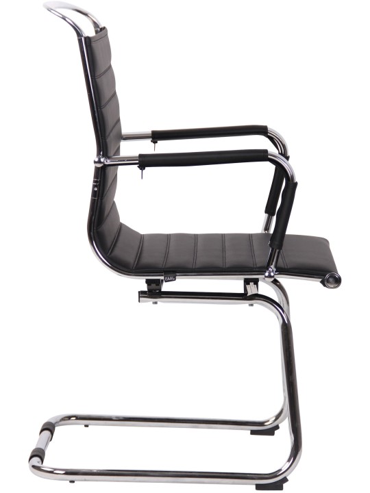 Sada 2 návštevníckych stoličiek Balve z umelej kože, čierna